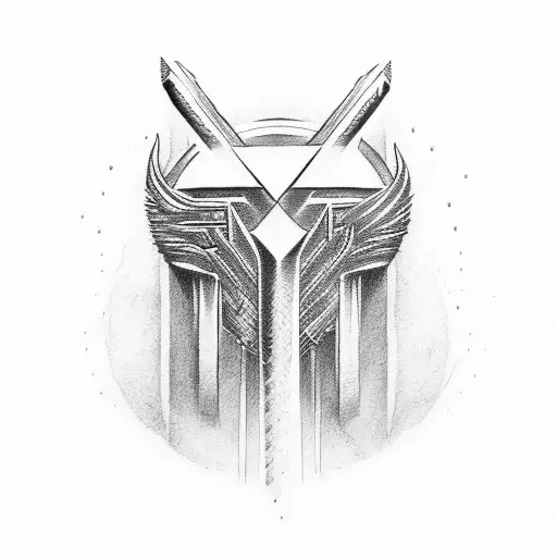 ⚡️and Thor hammer tattoo design idea