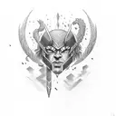 ⚡️and Thor hammer tattoo design idea