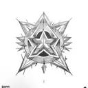 Morning star weapon with spikes tattoo design idea