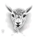 Lamb tattoo design idea