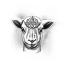 Lamb tattoo design idea