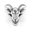 Lamb tattoo design idea