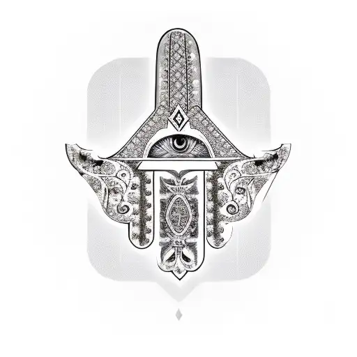 Hamsa Symbol tattoo design idea