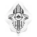 Hamsa Symbol tattoo design idea