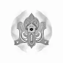 Hamsa Symbol tattoo design idea