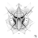 crusader tattoo design idea