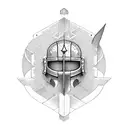 crusader tattoo design idea
