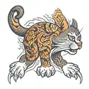 cat's paw tattoo design idea