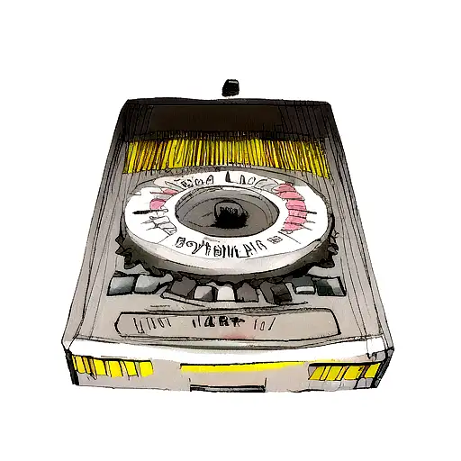 un cassette que contenga la leyenda "suicide vs vkr mixtape"   tattoo design idea