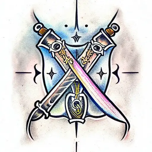 Sword tattoo design idea