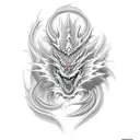 i want the Shiryu dragon tatoo with realistc design tattoo design idea