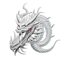 i want the Shiryu dragon tatoo with realistc design tattoo design idea