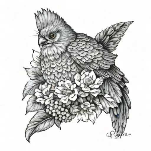 lucky,colombe tattoo design idea