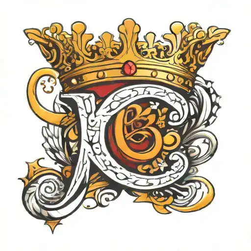 Raunak with crown on R letter   tattoo design idea