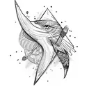 arrow and turkey feathers tattoo design idea