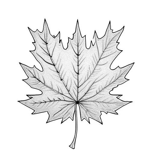Maple Leaf tattoo design idea