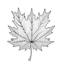 Maple Leaf tattoo design idea