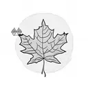 Maple Leaf tattoo design idea