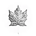 Maple Leaf tattoo design idea
