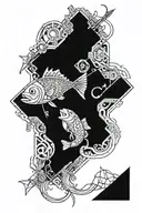 gone fishing memorial tattoo grandfather tattoo design idea