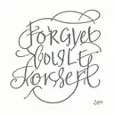 phrase "forgive yourself" in Portuguese on hand tattoo design idea
