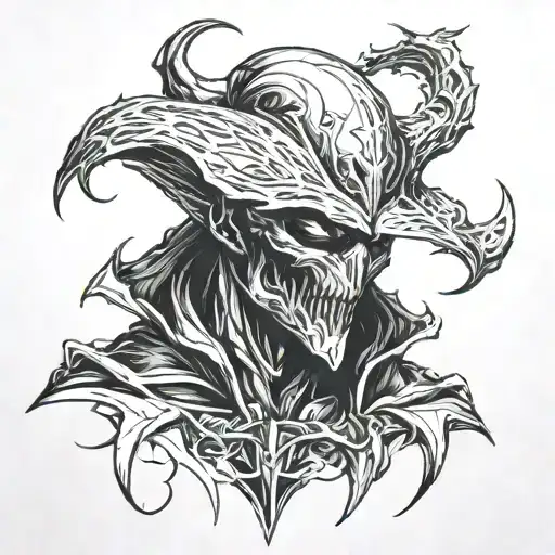 spawn portrait tattoo design idea
