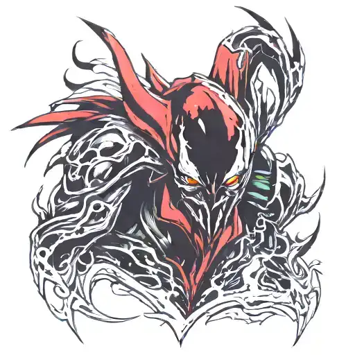 spawn portrait tattoo design idea