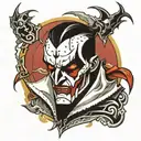 spawn portrait tattoo design idea
