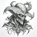 spawn portrait tattoo design idea