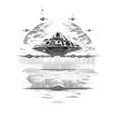 Star Wars ship tattoo design idea