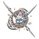 anarchy class war  tattoo design idea