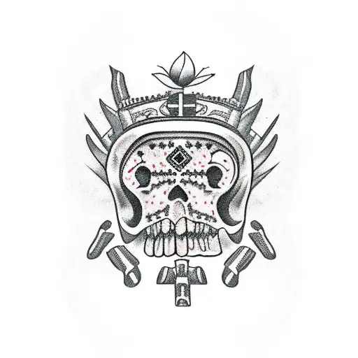 old Mexican outlaw tattoo design idea