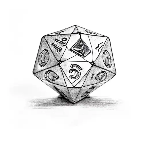 2 dice tattoo design idea