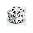 2 dice tattoo design idea