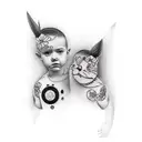 eu e meu filho tattoo design idea