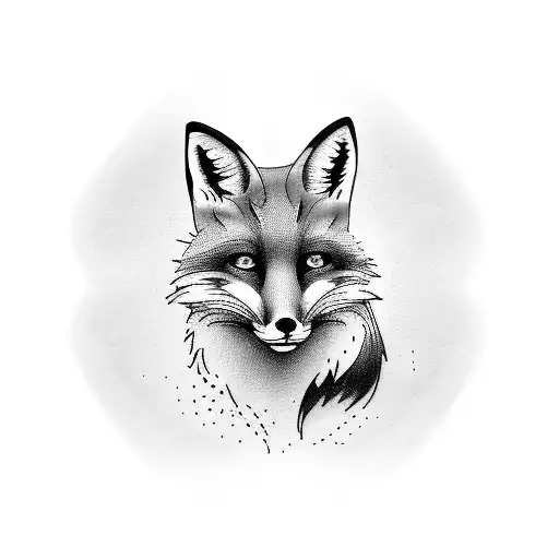 fox tattoo design idea