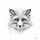 fox tattoo design idea