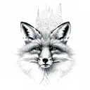 fox tattoo design idea