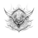 Warner bros crest tattoo design idea