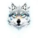lone wolf tattoo design idea