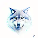 lone wolf tattoo design idea