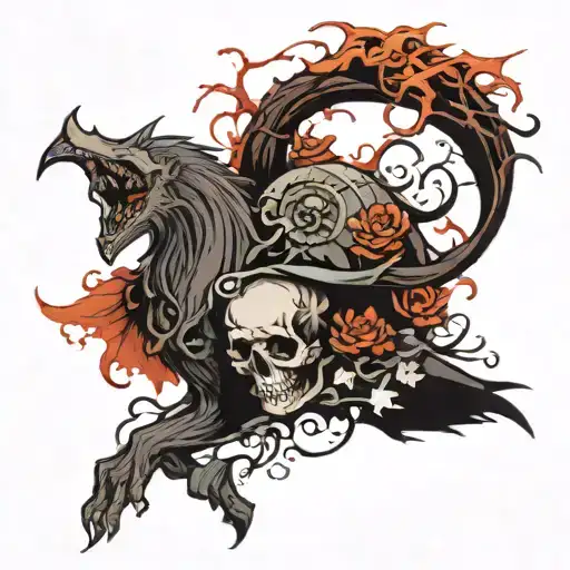 though I walk through the valley of the shadow of death tattoo design idea