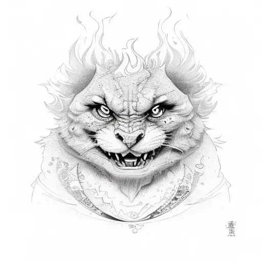name oscar on fire tattoo design idea