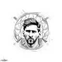 Messi  tattoo design idea