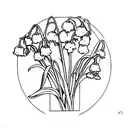Tate Micheal, Lily of the Valley, XVI• V• MMXXII tattoo design idea