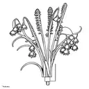 Tate Micheal, Lily of the Valley, XVI• V• MMXXII tattoo design idea