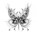 Silkworm tattoo design idea