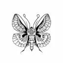 Silkworm tattoo design idea
