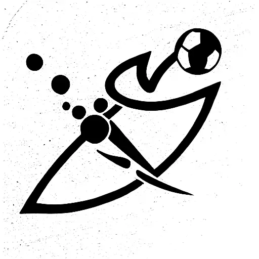 sports going around Earth  tattoo design idea