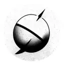 sports going around Earth  tattoo design idea